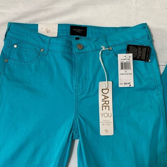 Celebrity Pink Jayden Skinny Pant Junior’s Size 11 Blue New - Picture 2 of 8